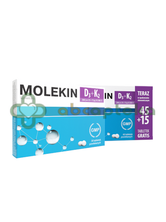 Molekin D3 + K2, 45+15 tbl