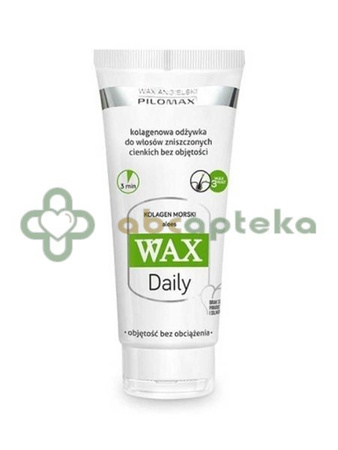 WAX Pilomax Daily, kolagenowa odżywka do włosów zniszczonych, cienkich bez objętości, 200 ml