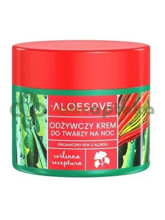 Aloesove, Odżywczy krem do twarzy na noc, 50 ml