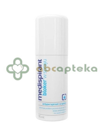 Medispirant, bloker w sprayu, antyperspirant, 75 ml