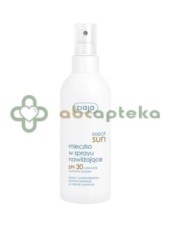 Ziaja Sopot Sun, mleczko nawilżające, SPF 30, spray, 170 ml