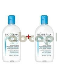 BIODERMA HYDRABIO H2O, Nawilżający płyn micelarny do oczyszczania twarzy i zmywania makijażu, Zestaw, 500 ml + 500 ml