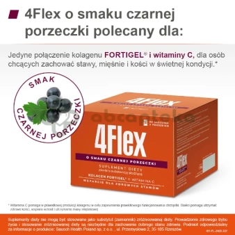 4Flex czarna porzeczka, 30 saszetek