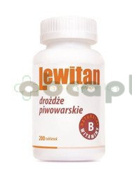 Lewitan Z drożdże piwowarskie 200 tabletek