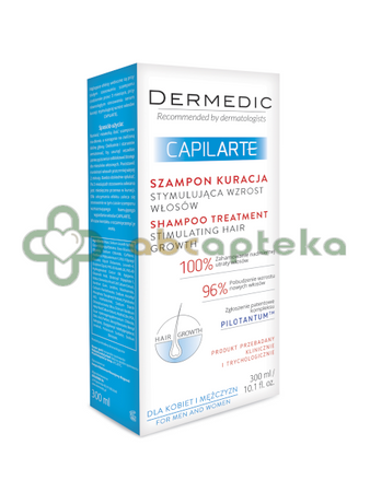 Dermedic Capilarte, szampon kuracja stymulująca wzrost włosów, 300 ml