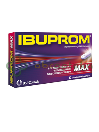 Ibuprom Max, 12 tabletek 