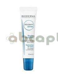 BIODERMA ATODERM, Odżywczy i regenerujący balsam do ust, 15 ml
