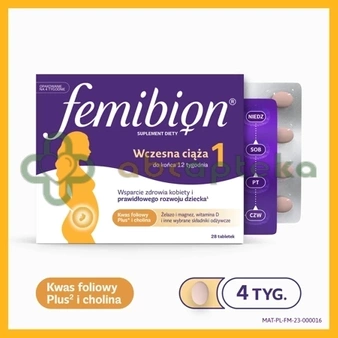 Femibion 1 Wczesna ciąża 28 tabletek