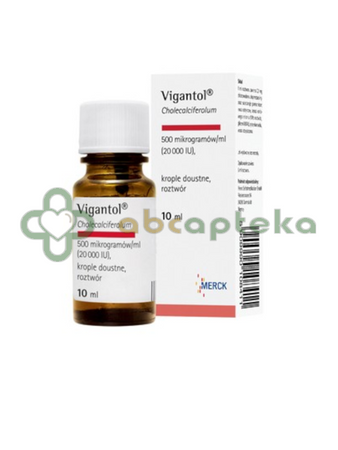 Vigantol, 20.000 j.m./ ml, krople doustne, 10 ml