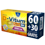 D-Vitum Forte Max 4000 j.m., 90 kapsułek