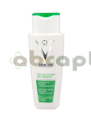 Vichy Dercos, szampon przeciwłupieżowy, włosy normalne i przetłuszczające się, 200 ml