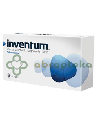 Inventum 25 mg, 8 tabletek do rozgryzania, żucia