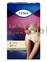 TENA Lady Pants Plus Creme, Bielizna dla kobiet, rozmiar L, 30 sztuk