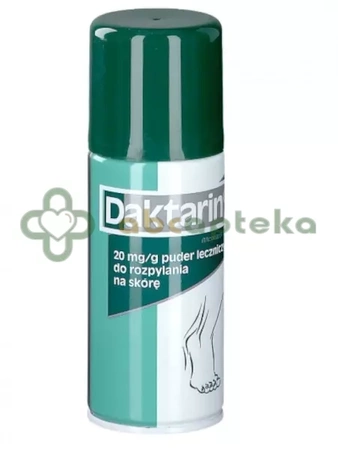 Daktarin, 20 mg/g, puder leczniczy w aerozolu, 100 g