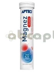 Magnez Skurcz o smaku pomarańczowym APTEO,           20 tabletek musujących