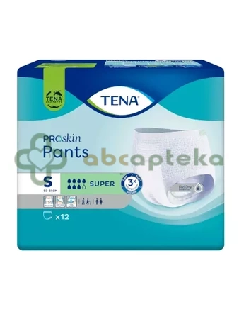 TENA Pants ProSkin Super, majtki chłonne rozmiar S, 12 sztuk