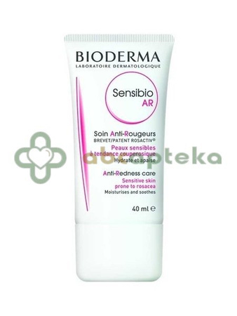 Bioderma Sensibio AR krem aktywny do skóry z problemami naczynkowymi, 40 ml