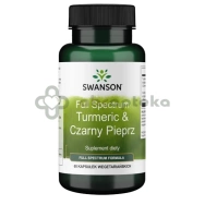 SWANSON Full Spectrum Turmeric i Czarny Pieprz, 60 kapsułek