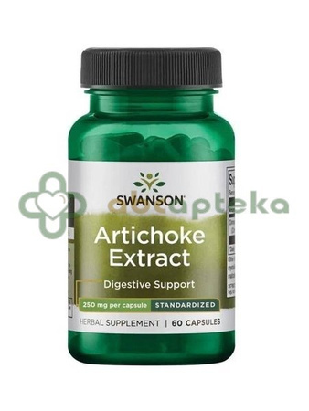 SWANSON, Karczoch 250 mg, 60 kapsułek