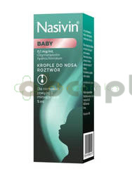Nasivin Baby, 0,01%, (0,1 mg/ml), krople do nosa, 5 ml