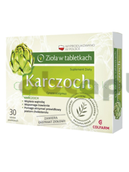 Karczoch, 30 tabletek powlekanych
