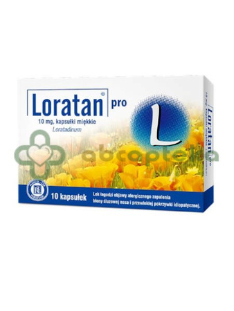 Loratan pro, 10 mg, 10 kapsułek