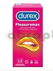 Durex Pleasuremax prezerwatywy, 12 sztuk