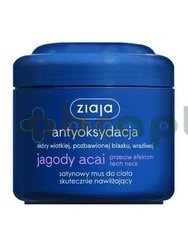 Ziaja Jagody Acai satynowy mus do ciała skutecznie nawilżający 200 ml