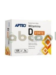 APTEO, Witamina D 2000 j.m, 125 kapsułek