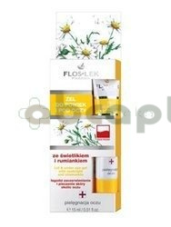 FlosLek, żel do powiek i pod oczy ze świetlikiem i rumiankiem, 15 ml