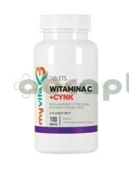 MyVita Witamina C 1000 mg + Cynk 15 mg, 100 tabletek