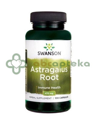SWANSON, Astragalus 470 mg, 100 kapsułek