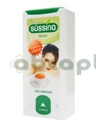 Słodzik Stevia Sussina, 500 tabletek