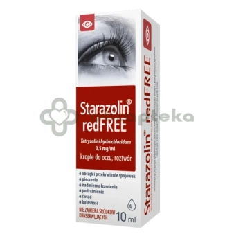 Starazolin redFREE, krople do oczu, 10 ml