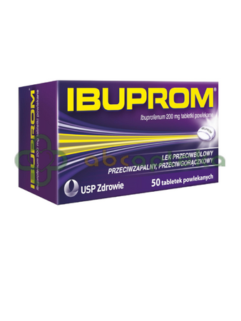 Ibuprom 200 mg, 50 tabletek