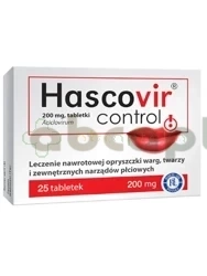 Hascovir Control, 200 mg, 25 tabletek