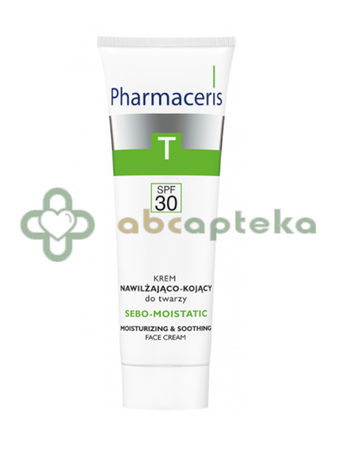 Pharmaceris T Sebo-Moistatic, krem nawilżająco-kojący SPF 30, 50 ml