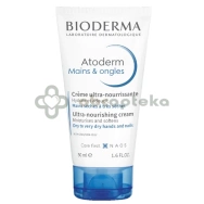 Bioderma Atoderm, Ultraodżywczy Krem do Rąk i Paznokci, 50 ml