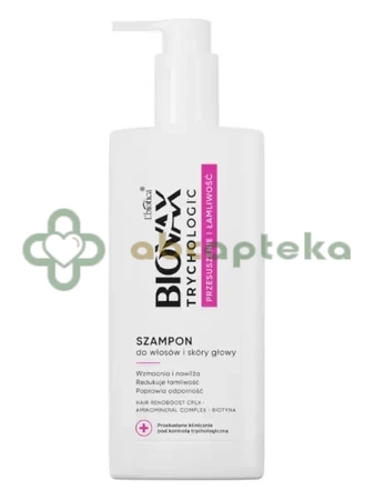 Biovax Trychologic, Przesuszenie i Łamliwość, szampon do włosów i skóry głowy, 200 ml