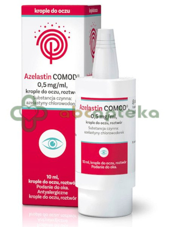 Azelastin Comod, 0,5mg/ml, krople do oczu, 10 ml