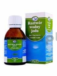 Roztwór wodny jodu, Płyn Lugola 10 mg+20 mg/g, 40 g