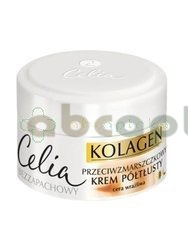 Celia Kolagen, kolagen i kozie mleko, krem przeciwzmarszczkowy półtłusty, cera wrażliwa, 50 ml