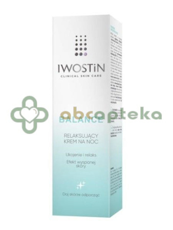 Iwostin Balance, relaksujący krem na noc, 50 ml