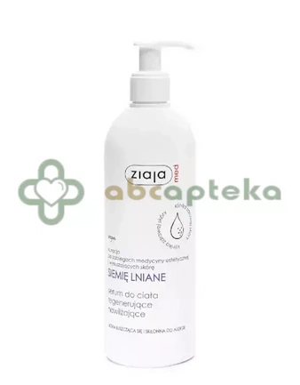 Ziaja Med Siemię Lniane, serum do ciała regenerujące, nawilżające, 400 ml