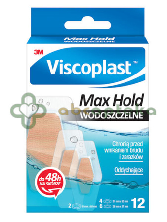 Viscoplast Max Hold, plastry wodoszczelne, 12 sztuk