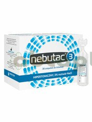 Nebutac 3, roztwór do inhalacji 3% NaCl, 30 ampułek po 4 ml