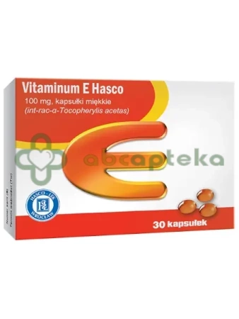 Vitaminum E 100 mg Hasco,                 30 kapsułek