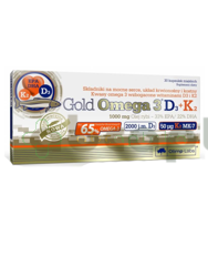 Olimp Gold Omega 3 D3 + K2, 30 kapsułek