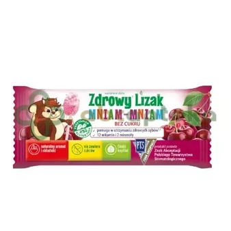 Zdrowy Lizak Mniam-Mniam na koncentrację i odporność, smak wiśniowy, 1 sztuka