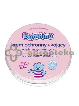 Bambino, krem ochronny, kojący z tlenkiem cynku, od urodzenia, 150 ml